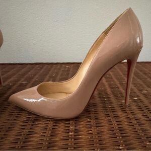 Christian Louboutin So Kate pumps. Nude, worn twice and not for very long.